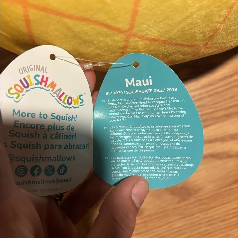 Squishmallow 20 Inch Yellow Pineapple Maui